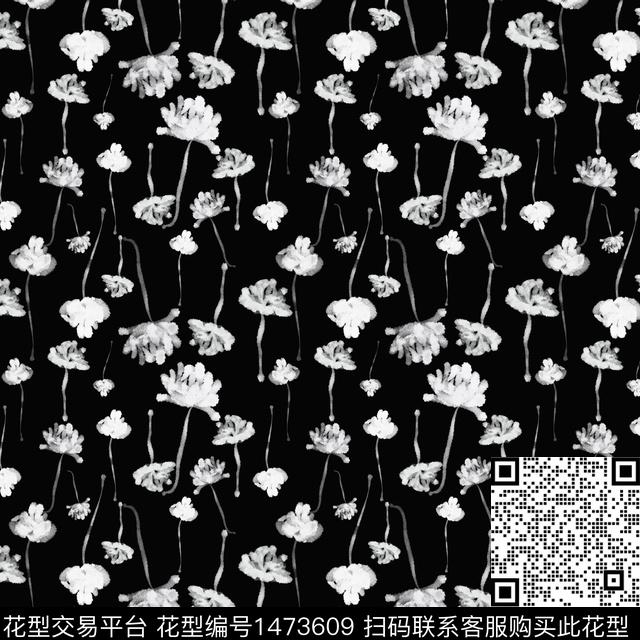 花卉大牌风小碎花数码印花华亿平台下载（图片编号: 1473609） - 瓦栏（Walan）