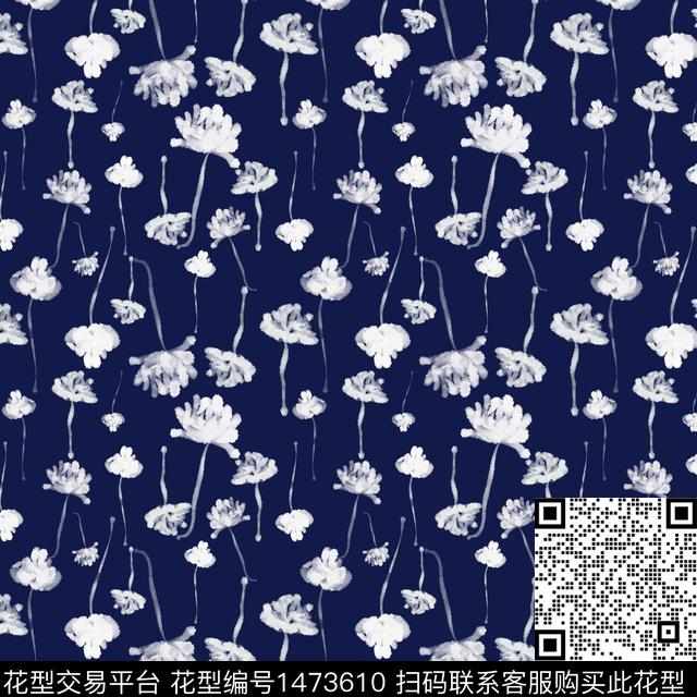 花卉大牌风小碎花数码印花华亿平台下载（图片编号: 1473610） - 瓦栏（Walan）