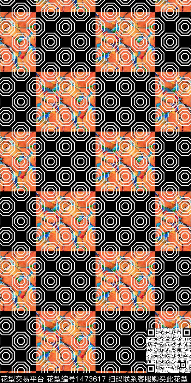 格子洋阳---条格棋盘格纹传统印花华亿平台下载（图片编号: 1473617） - 瓦栏（Walan）