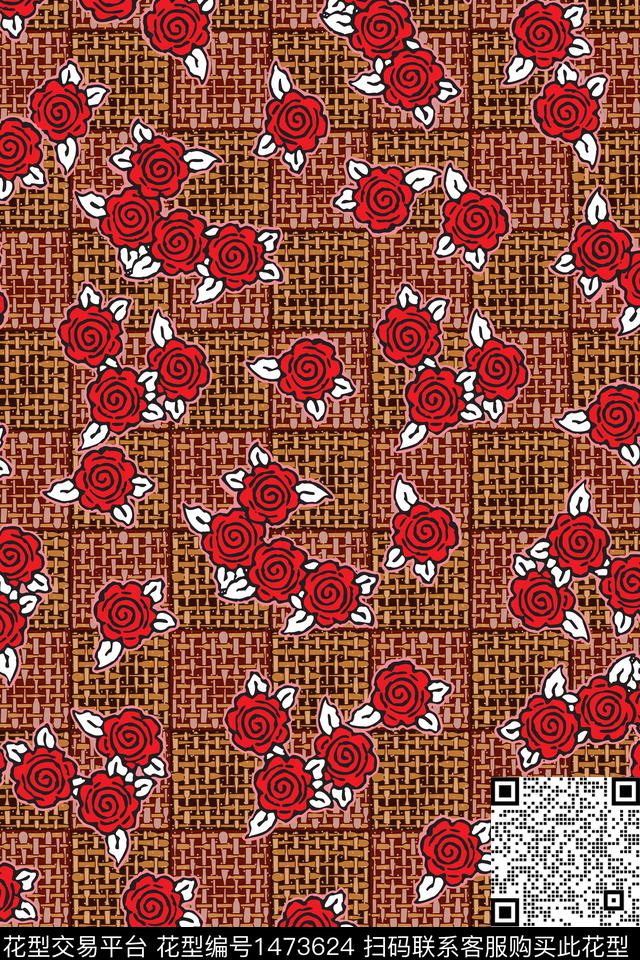 中老年抽象民族风数码印花华亿平台下载（图片编号: 1473624） - 瓦栏（Walan）