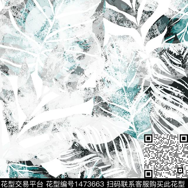 扎染华亿平台花卉大牌风数码印花华亿平台下载（图片编号: 1473663） - 瓦栏（Walan）