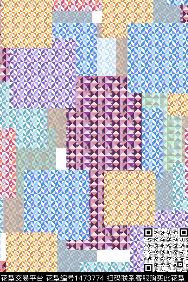 抽象花卉民族风大牌风传统印花华亿平台下载（图片编号: 1473774） - 瓦栏（Walan）