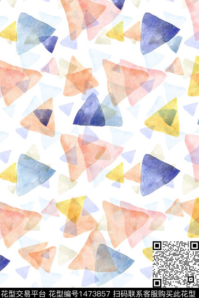 水彩年轻女性大牌风数码印花华亿平台下载（图片编号: 1473857） - 瓦栏（Walan）