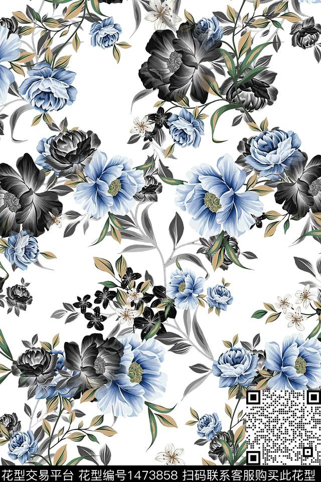 绿植树叶年轻女性旗袍数码印花华亿平台下载（图片编号: 1473858） - 瓦栏（Walan）