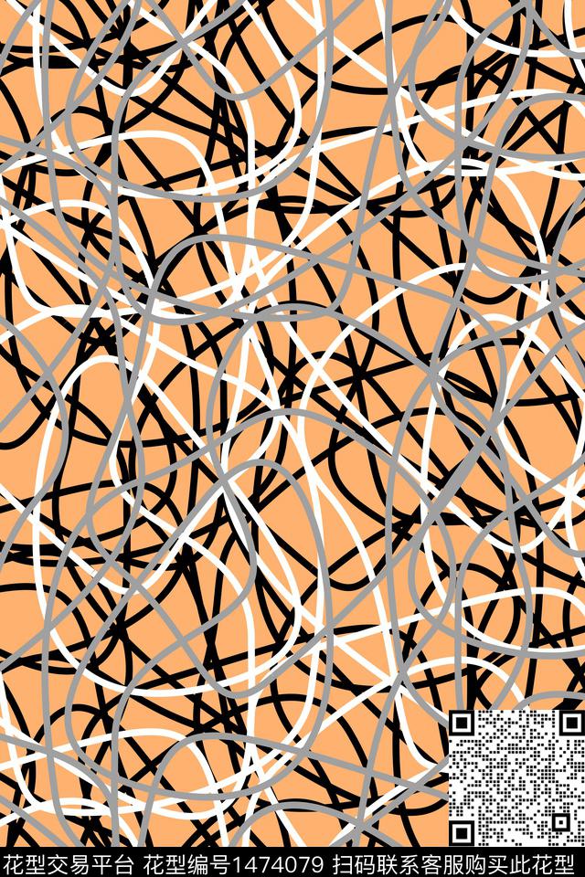 抽象男装户外家居服传统印花华亿平台下载（图片编号: 1474079） - 瓦栏（Walan）