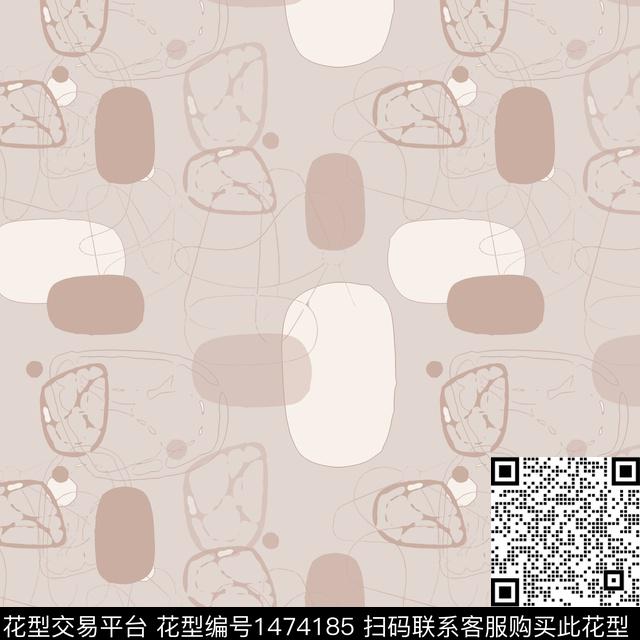 几何抽象男装大牌风传统印花华亿平台下载（图片编号: 1474185） - 瓦栏（Walan）