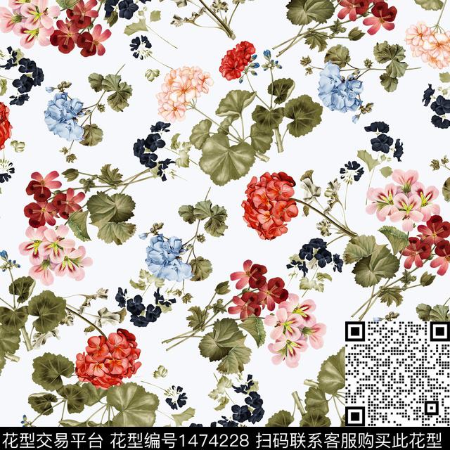 大牌风小碎花2022秋冬数码印花华亿平台下载（图片编号: 1474228） - 瓦栏（Walan）