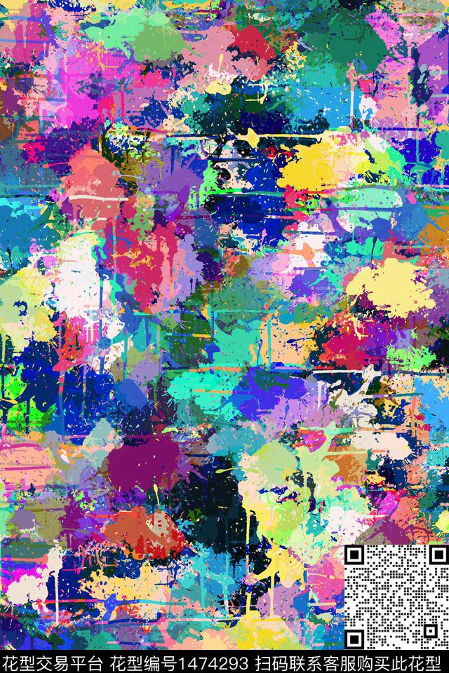 抽象男装户外家居服传统印花华亿平台下载（图片编号: 1474293） - 瓦栏（Walan）