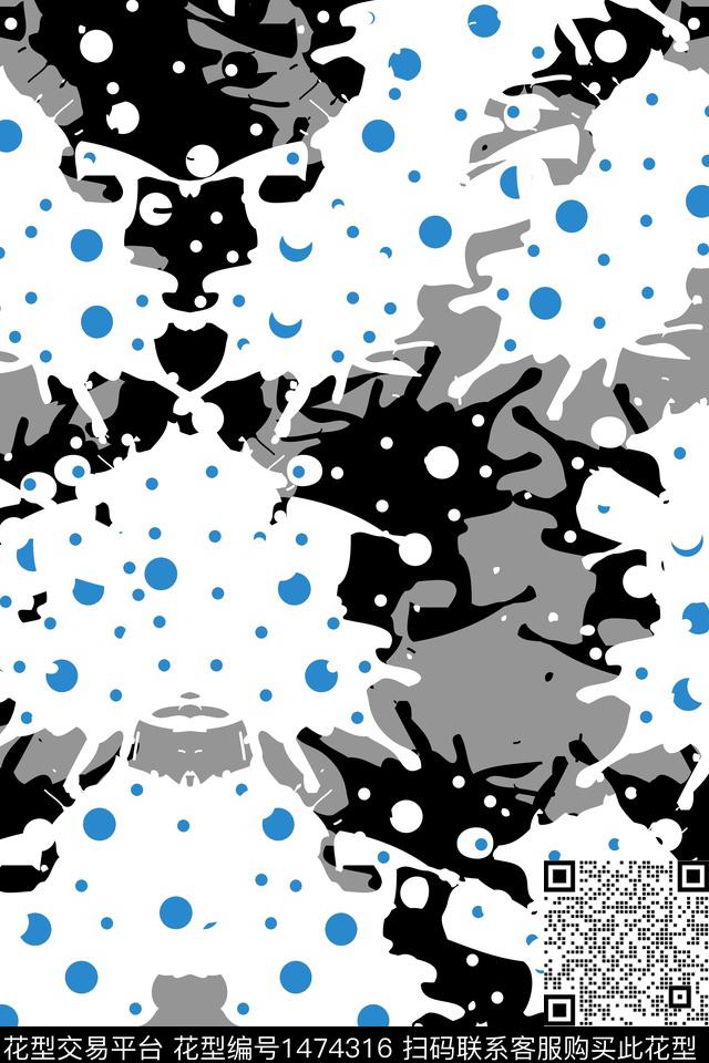 抽象男装户外家居服传统印花华亿平台下载（图片编号: 1474316） - 瓦栏（Walan）