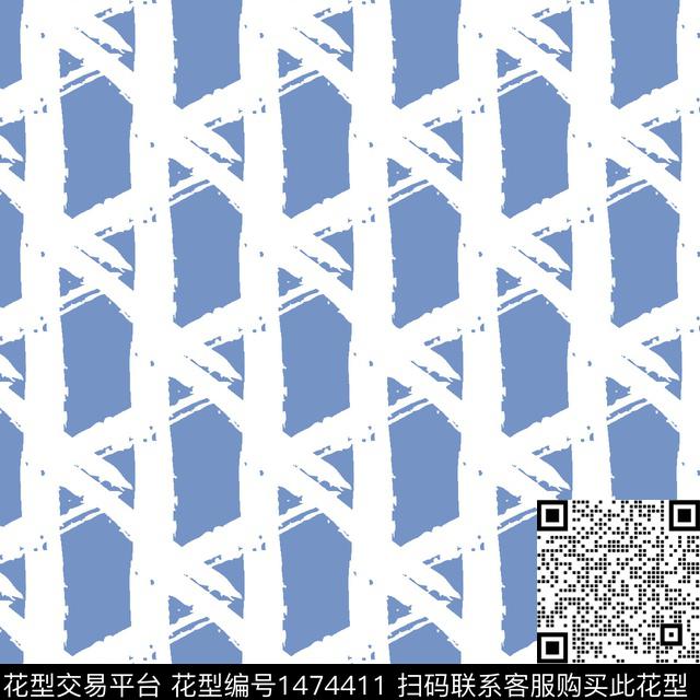 几何时尚条纹传统印花华亿平台下载（图片编号: 1474411） - 瓦栏（Walan）