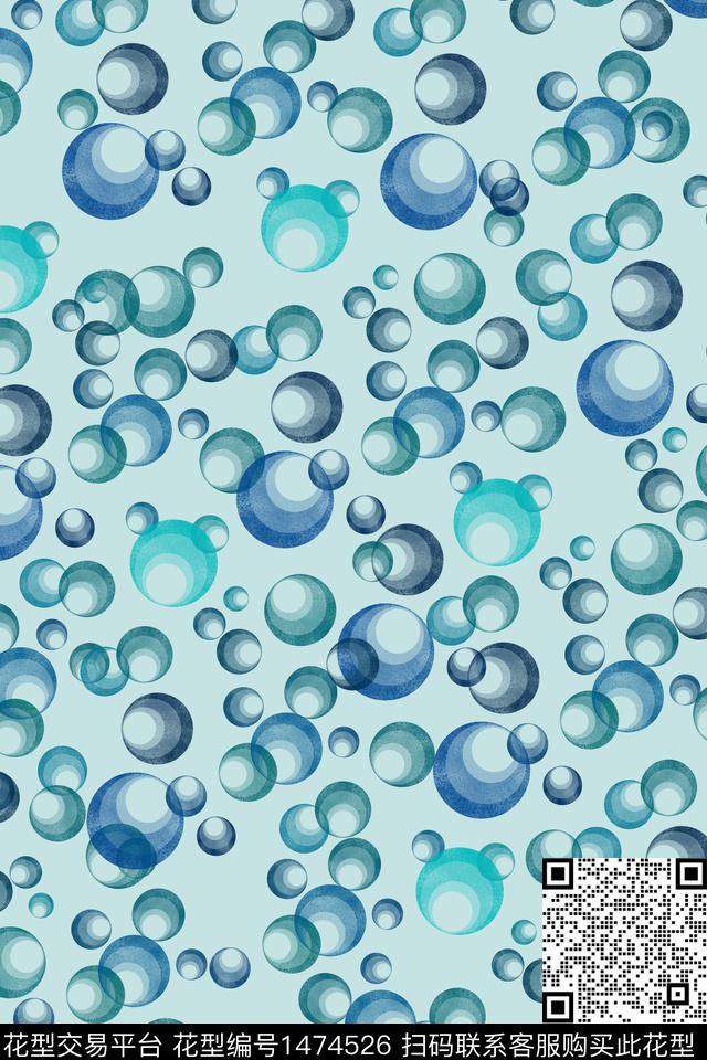 肌理几何复古数码印花华亿平台下载（图片编号: 1474526） - 瓦栏（Walan）