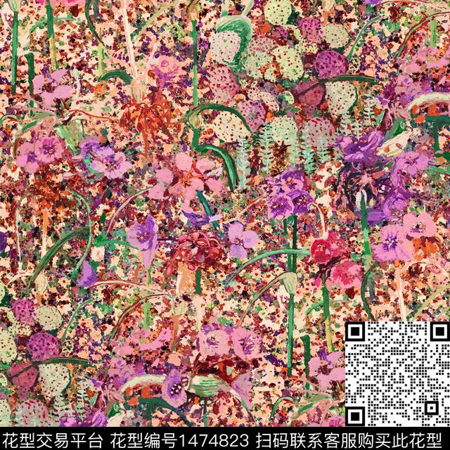 小碎花审数码印花华亿平台下载（图片编号: 1474823） - 瓦栏（Walan）