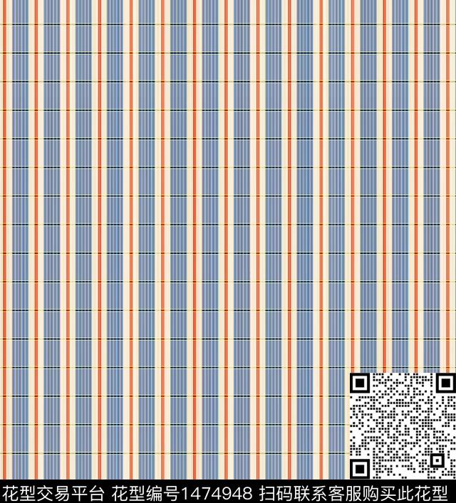 几何线条条纹格纹数码印花华亿平台下载（图片编号: 1474948） - 瓦栏（Walan）