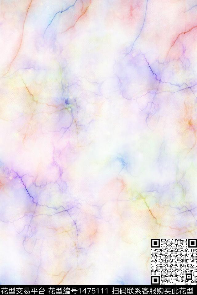 肌理炫彩抽象花卉数码印花华亿平台下载（图片编号: 1475111） - 瓦栏（Walan）