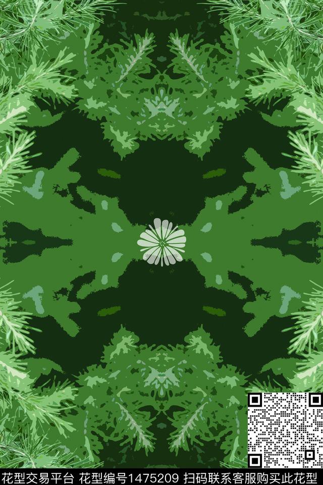春夏华亿平台植物数码印花华亿平台下载（图片编号: 1475209） - 瓦栏（Walan）
