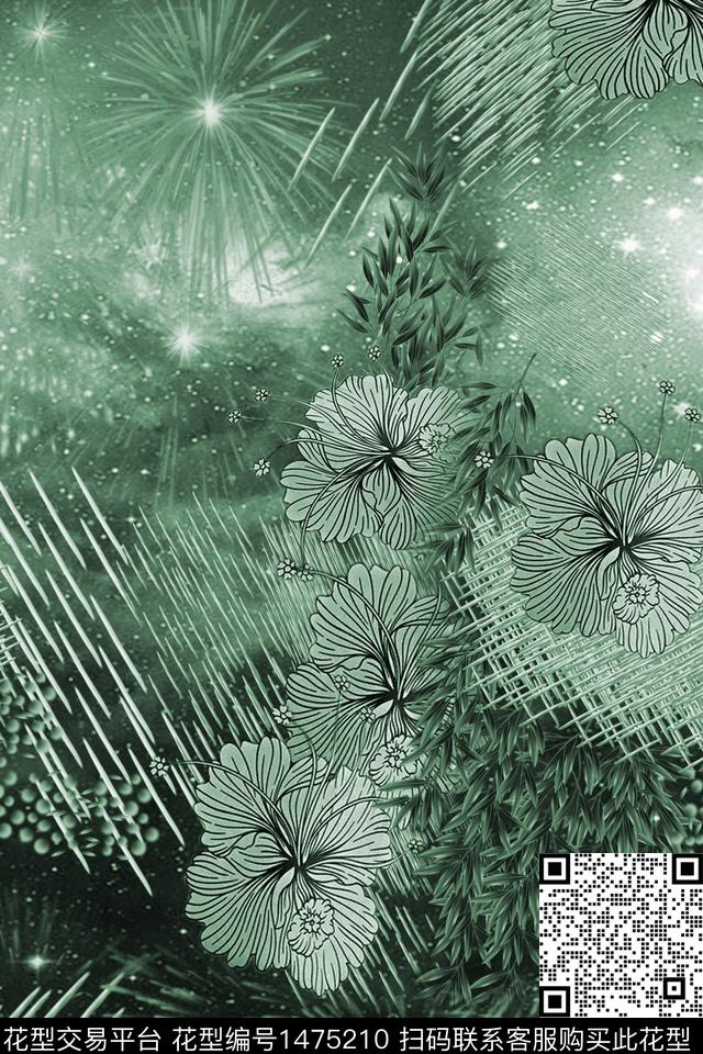 民族风花卉小碎花数码印花华亿平台下载（图片编号: 1475210） - 瓦栏（Walan）