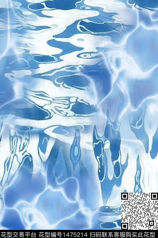 肌理单色数码印花华亿平台下载（图片编号: 1475214） - 瓦栏（Walan）