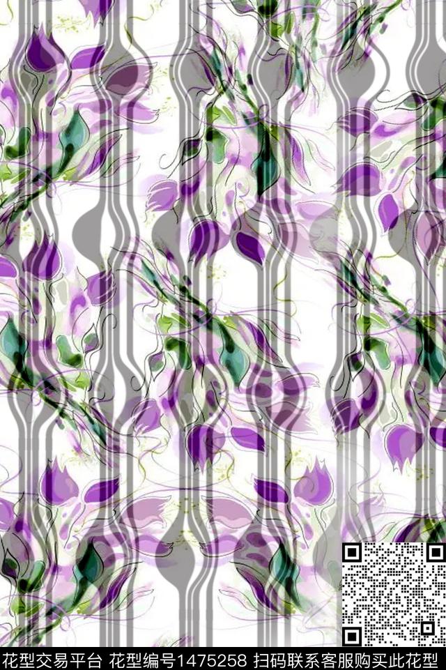 几何小碎花数码印花华亿平台下载（图片编号: 1475258） - 瓦栏（Walan）