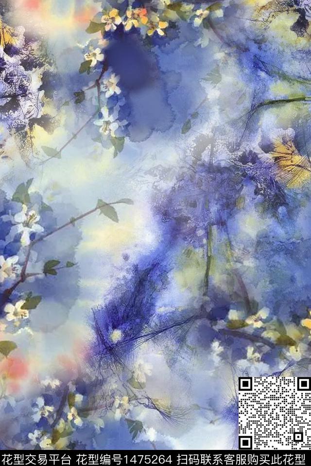 民族风花卉印纹数码印花华亿平台下载（图片编号: 1475264） - 瓦栏（Walan）