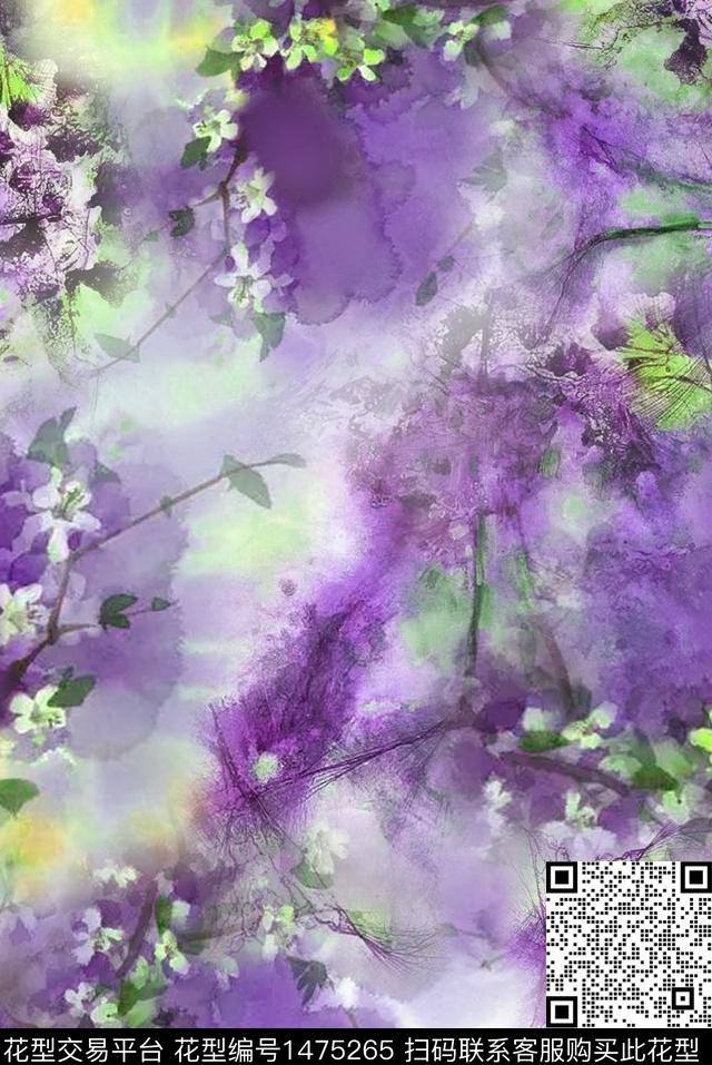 民族风花卉印纹数码印花华亿平台下载（图片编号: 1475265） - 瓦栏（Walan）