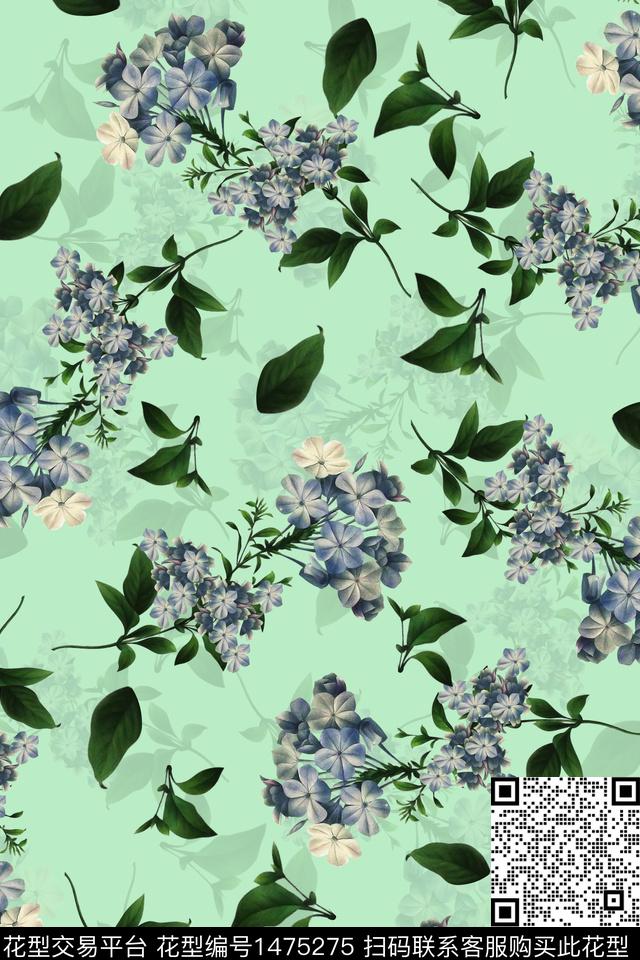 花卉春夏华亿平台数码印花华亿平台下载（图片编号: 1475275） - 瓦栏（Walan）