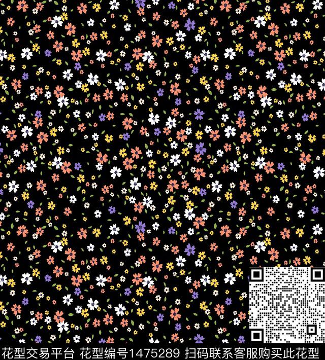 清爽底花卉花卉春夏华亿平台数码印花华亿平台下载（图片编号: 1475289） - 瓦栏（Walan）