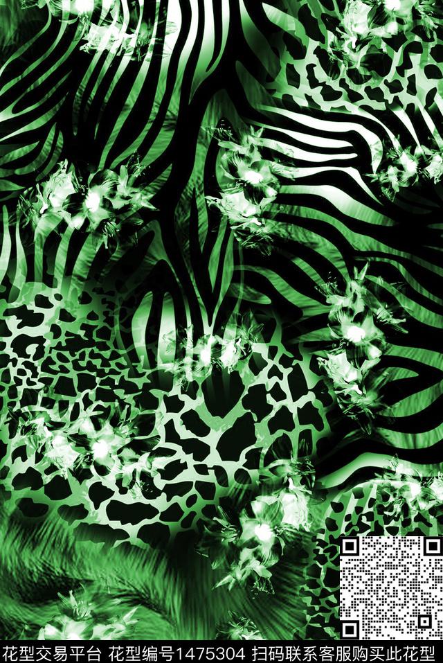 斑马纹理犳纹数码印花华亿平台下载（图片编号: 1475304） - 瓦栏（Walan）