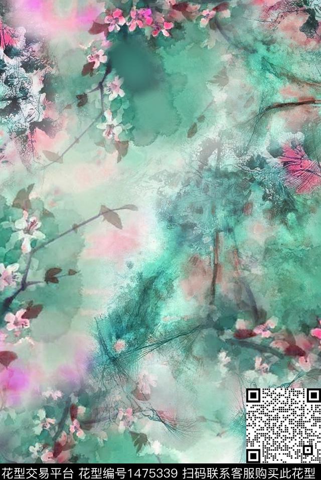 民族风花卉印纹数码印花华亿平台下载（图片编号: 1475339） - 瓦栏（Walan）