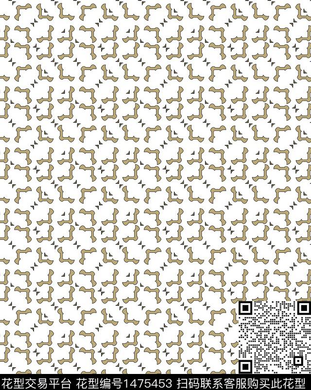 几何时尚女装传统印花华亿平台下载（图片编号: 1475453） - 瓦栏（Walan）