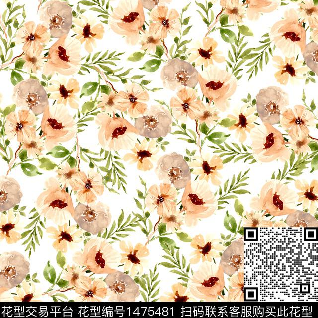 女装大牌风小碎花数码印花华亿平台下载（图片编号: 1475481） - 瓦栏（Walan）