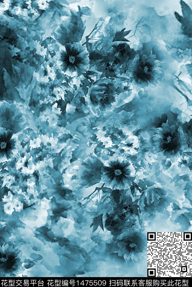 民族风花卉小野菊数码印花华亿平台下载（图片编号: 1475509） - 瓦栏（Walan）