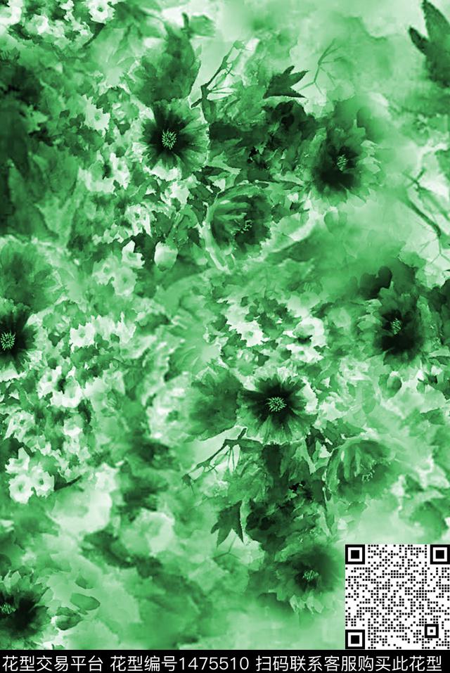 民族风花卉小野菊数码印花华亿平台下载（图片编号: 1475510） - 瓦栏（Walan）