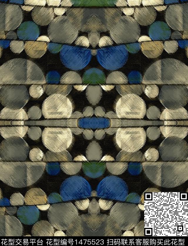 涂鸦炫彩民族风数码印花华亿平台下载（图片编号: 1475523） - 瓦栏（Walan）