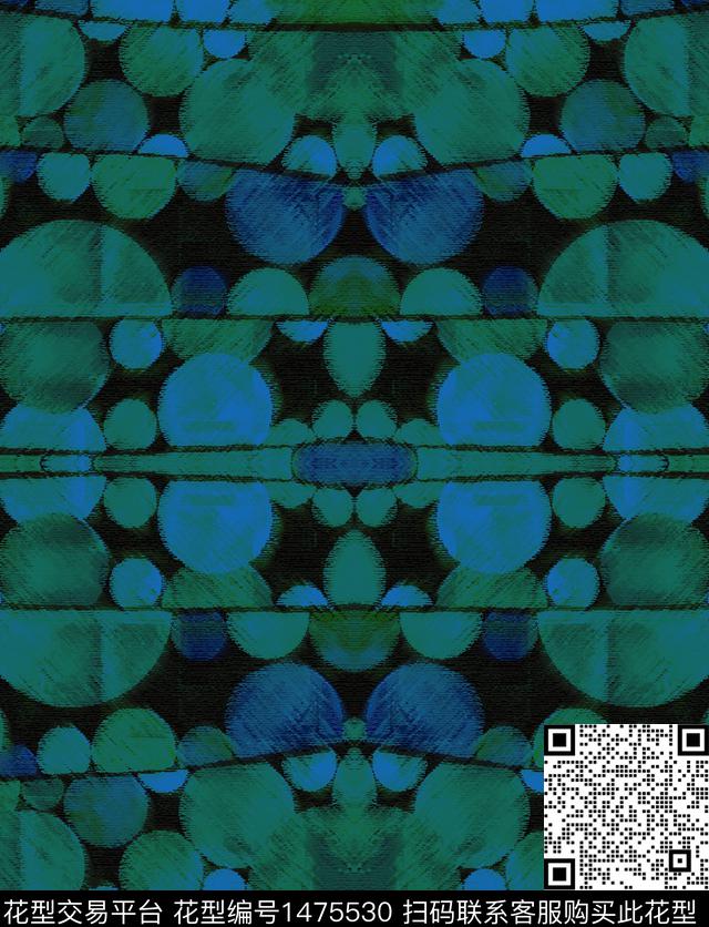 涂鸦炫彩民族风数码印花华亿平台下载（图片编号: 1475530） - 瓦栏（Walan）