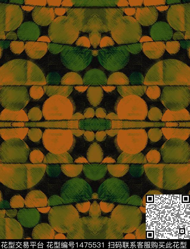 涂鸦炫彩民族风数码印花华亿平台下载（图片编号: 1475531） - 瓦栏（Walan）