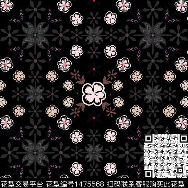 民族风小碎花传统花纹传统印花华亿平台下载（图片编号: 1475568） - 瓦栏（Walan）