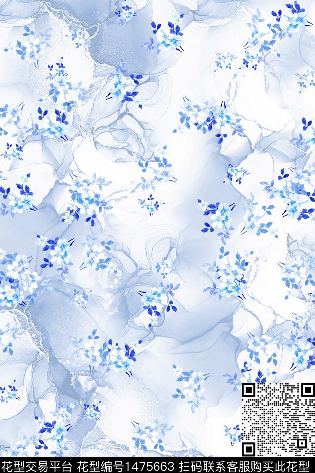 肌理花卉春夏华亿平台数码印花华亿平台下载（图片编号: 1475663） - 瓦栏（Walan）