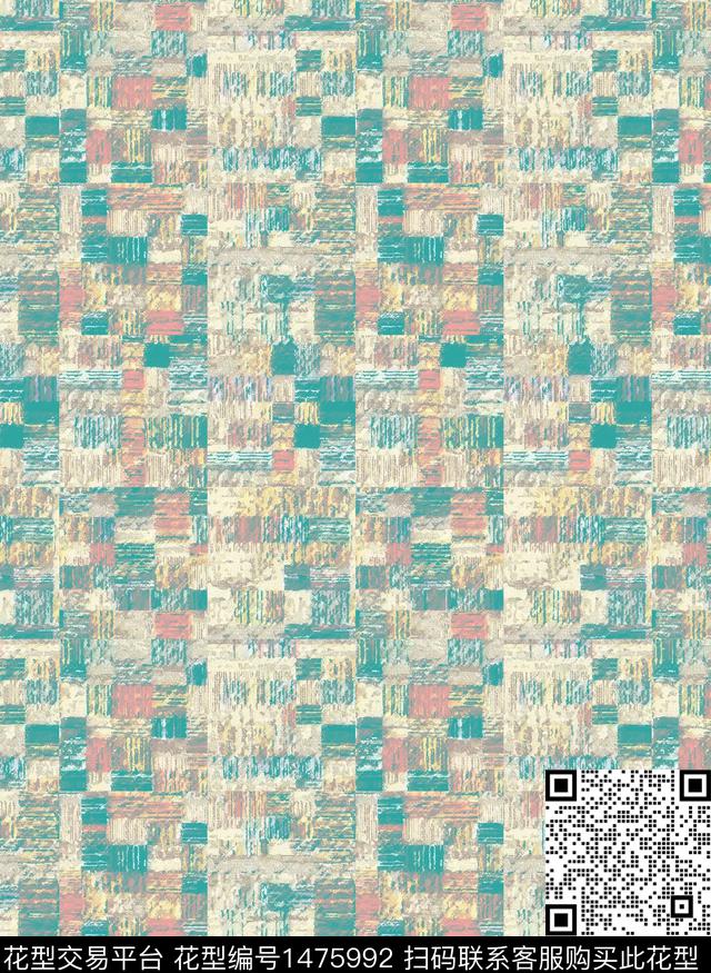 涂鸦民族风中国风数码印花华亿平台下载（图片编号: 1475992） - 瓦栏（Walan）