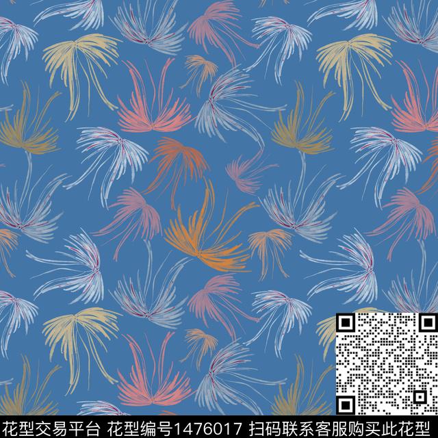 手绘小碎花趣味元素数码印花华亿平台下载（图片编号: 1476017） - 瓦栏（Walan）