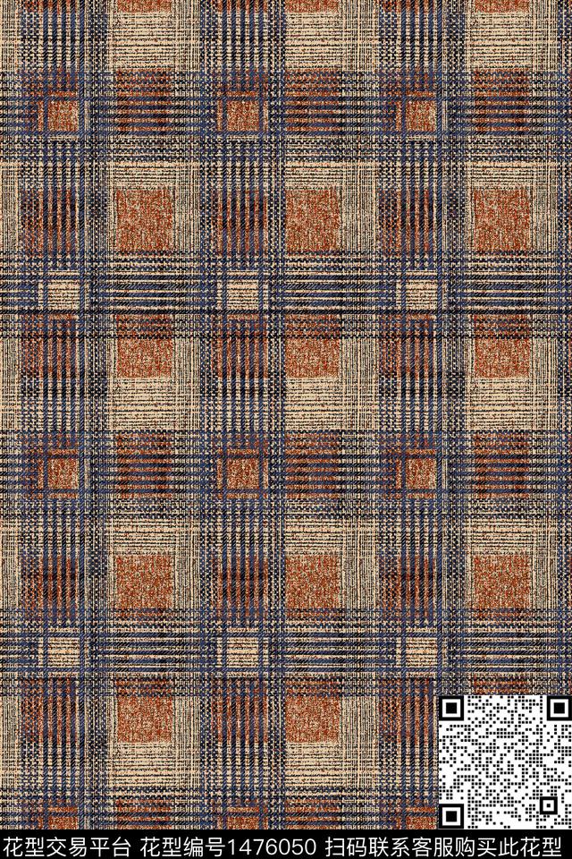 几何裤子格子数码印花华亿平台下载（图片编号: 1476050） - 瓦栏（Walan）