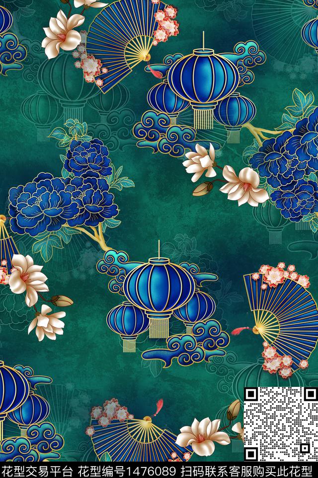 香云纱真丝中老年数码印花华亿平台下载（图片编号: 1476089） - 瓦栏（Walan）