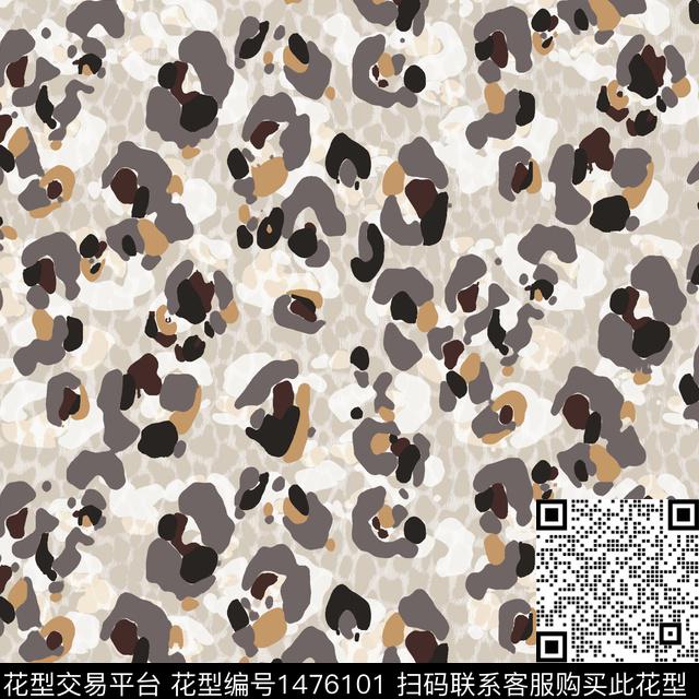 动物花卉颜色豹纹数码印花华亿平台下载（图片编号: 1476101） - 瓦栏（Walan）