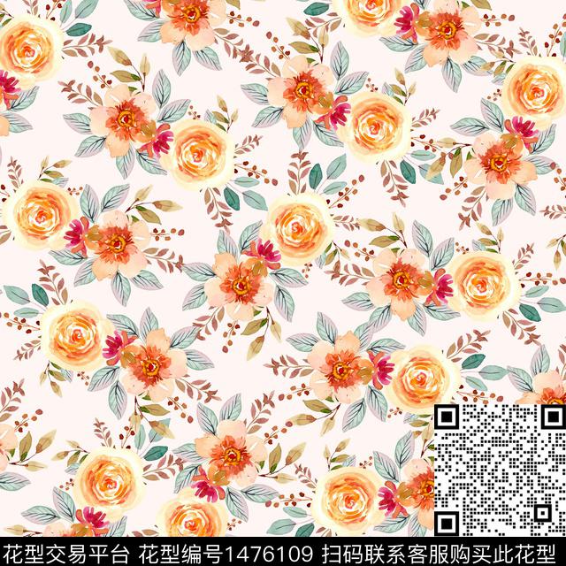 女装大牌风小碎花数码印花华亿平台下载（图片编号: 1476109） - 瓦栏（Walan）