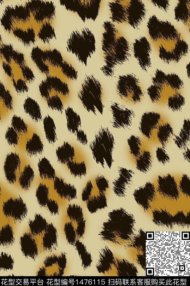 豹纹动物纹配饰数码印花华亿平台下载（图片编号: 1476115） - 瓦栏（Walan）