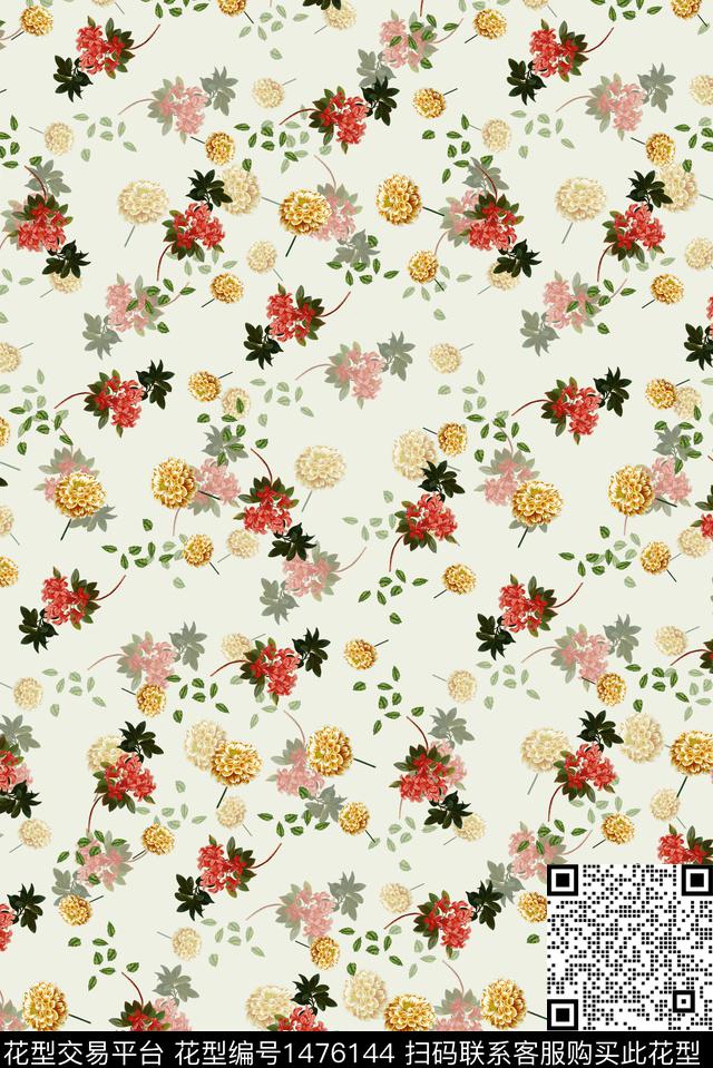 女装花卉小碎花数码印花华亿平台下载（图片编号: 1476144） - 瓦栏（Walan）
