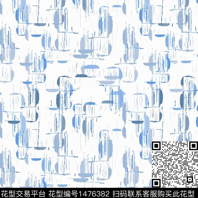 几何格子抽象男装传统印花华亿平台下载（图片编号: 1476382） - 瓦栏（Walan）