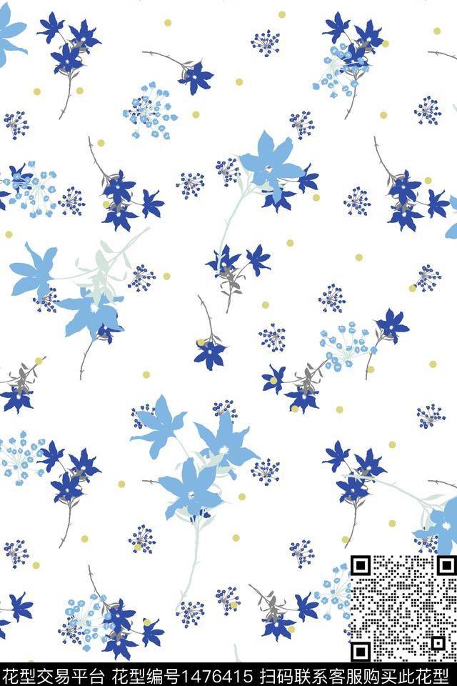 花卉春夏华亿平台大牌风数码印花华亿平台下载（图片编号: 1476415） - 瓦栏（Walan）