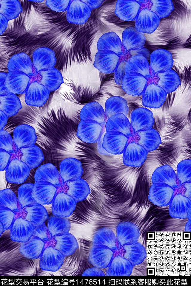 民族风花卉动物纹数码印花华亿平台下载（图片编号: 1476514） - 瓦栏（Walan）