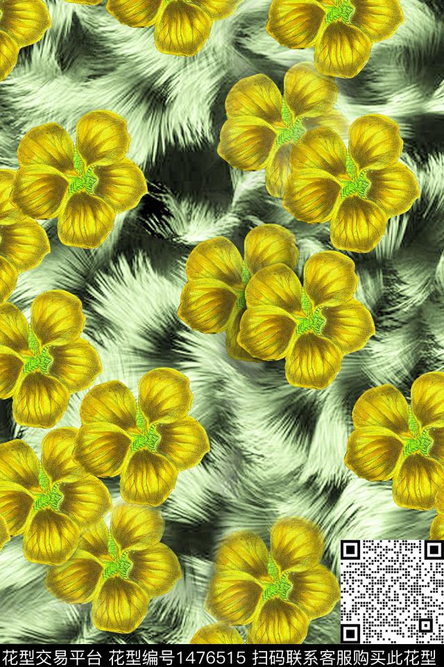 民族风花卉动物纹数码印花华亿平台下载（图片编号: 1476515） - 瓦栏（Walan）