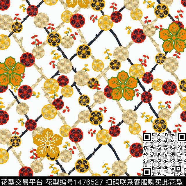 连衣裙圆形春夏华亿平台传统印花华亿平台下载（图片编号: 1476527） - 瓦栏（Walan）